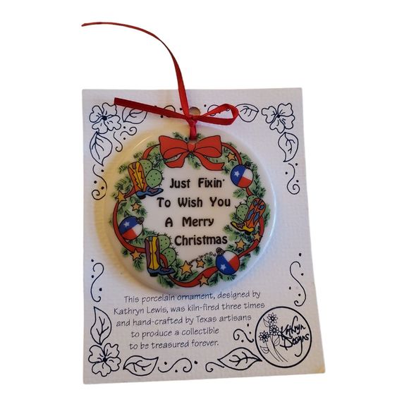 Kathryn Designs Vintage Collectible Handmade Porcelain Ornament - Picture 2 of 6